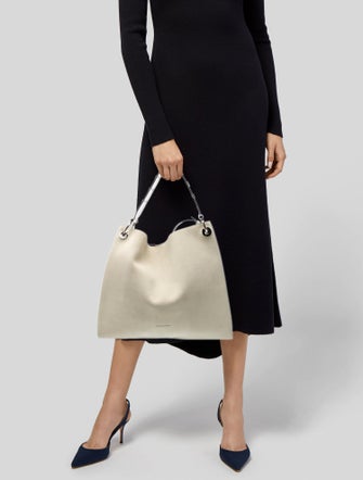 Costume National Suede Top Handle Bag