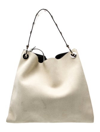 Costume National Suede Top Handle Bag