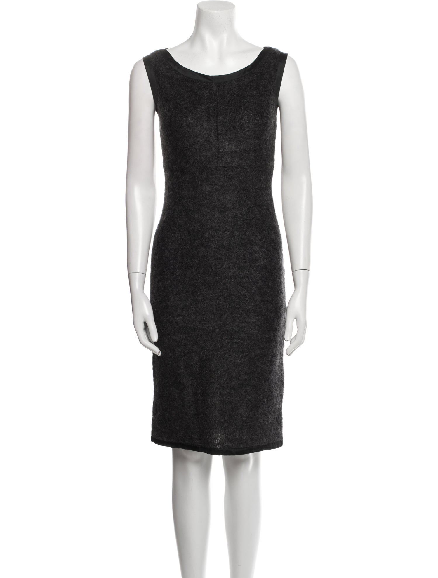 Costume National Scoop Neck Knee-Length Dress