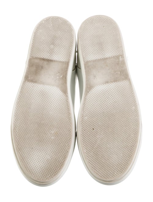 Costume National Leather Graphic Print Sneakers