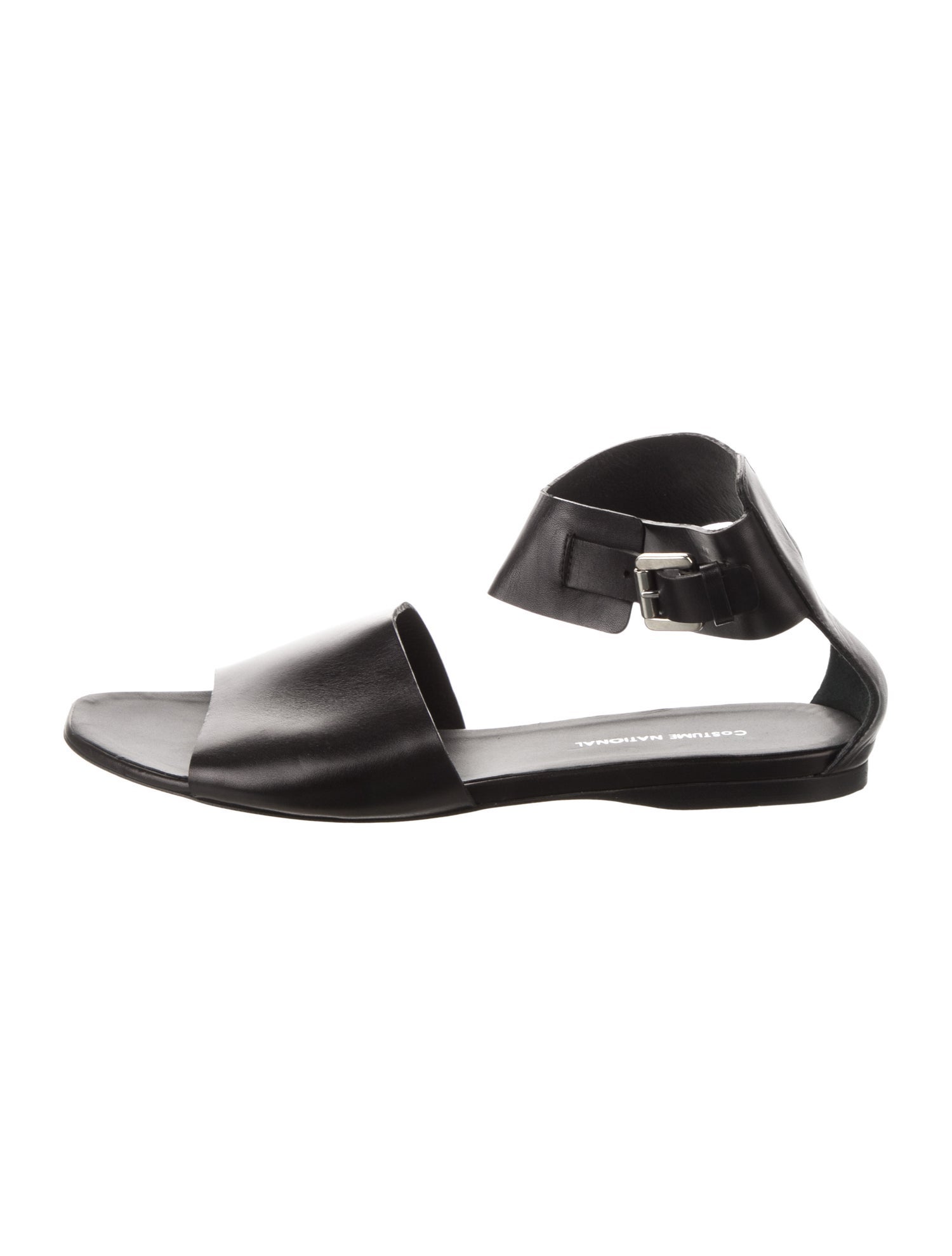Costume National Leather Slingback Sandals