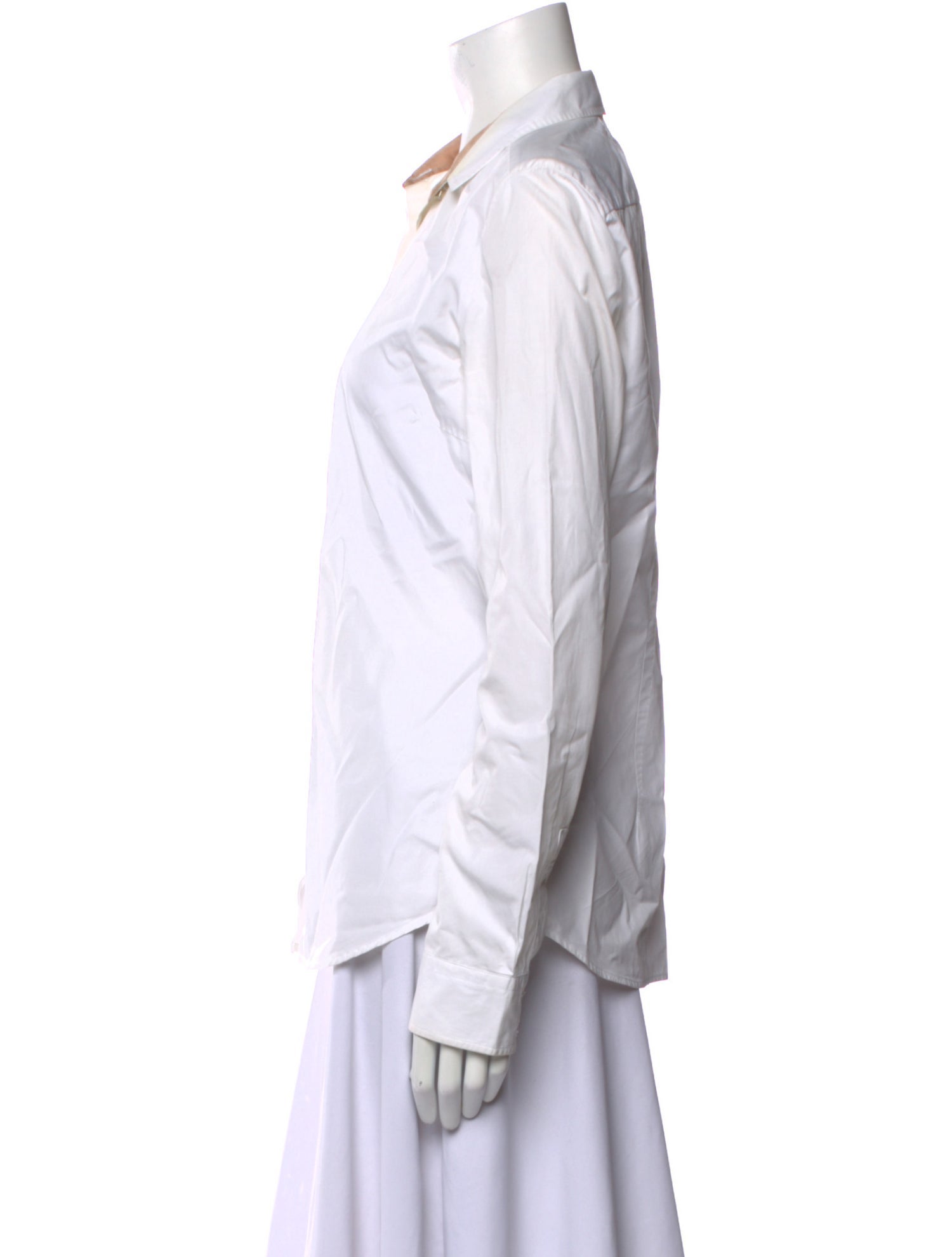 Costume National Long Sleeve Button-Up Top