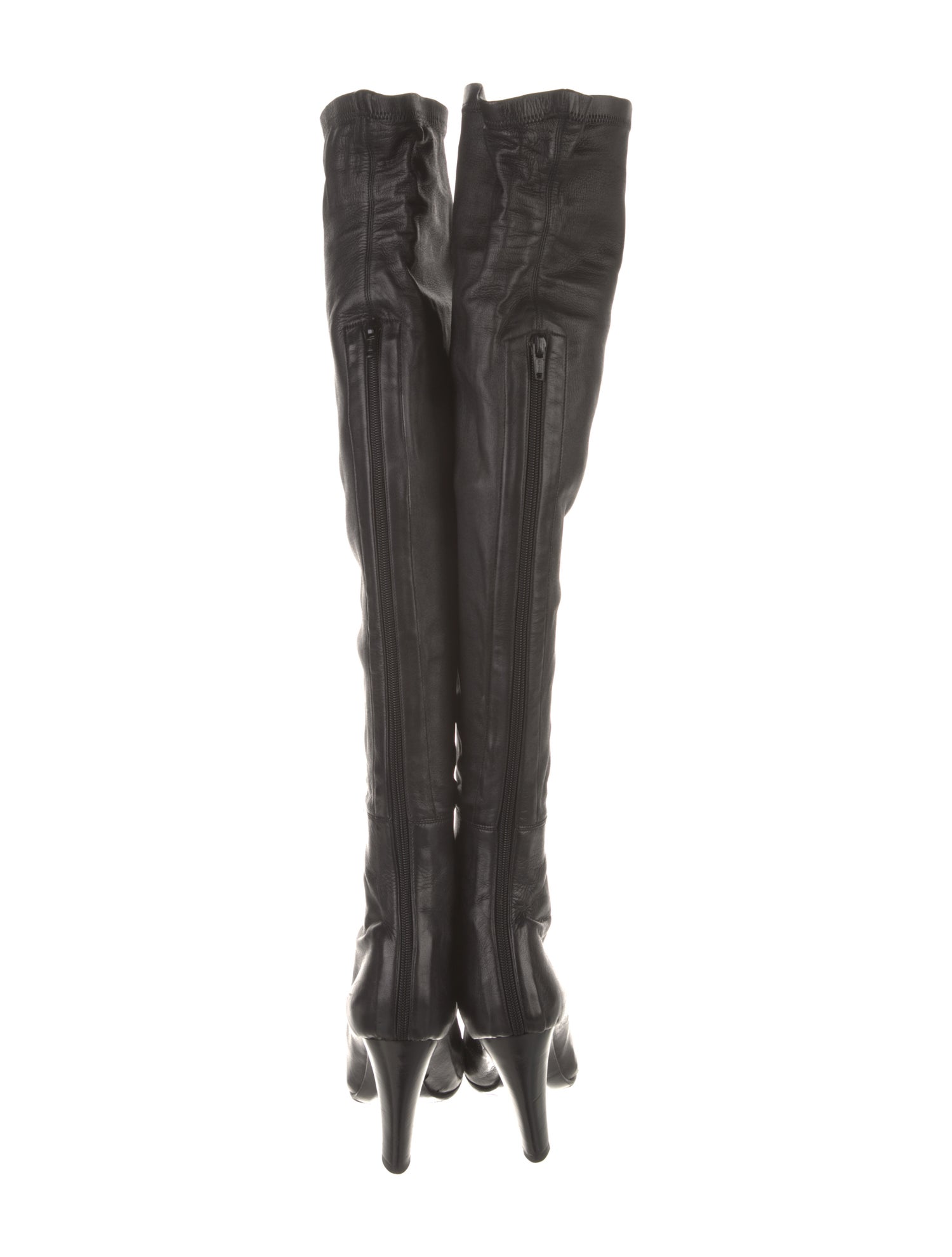 Costume National Leather Sock Boots