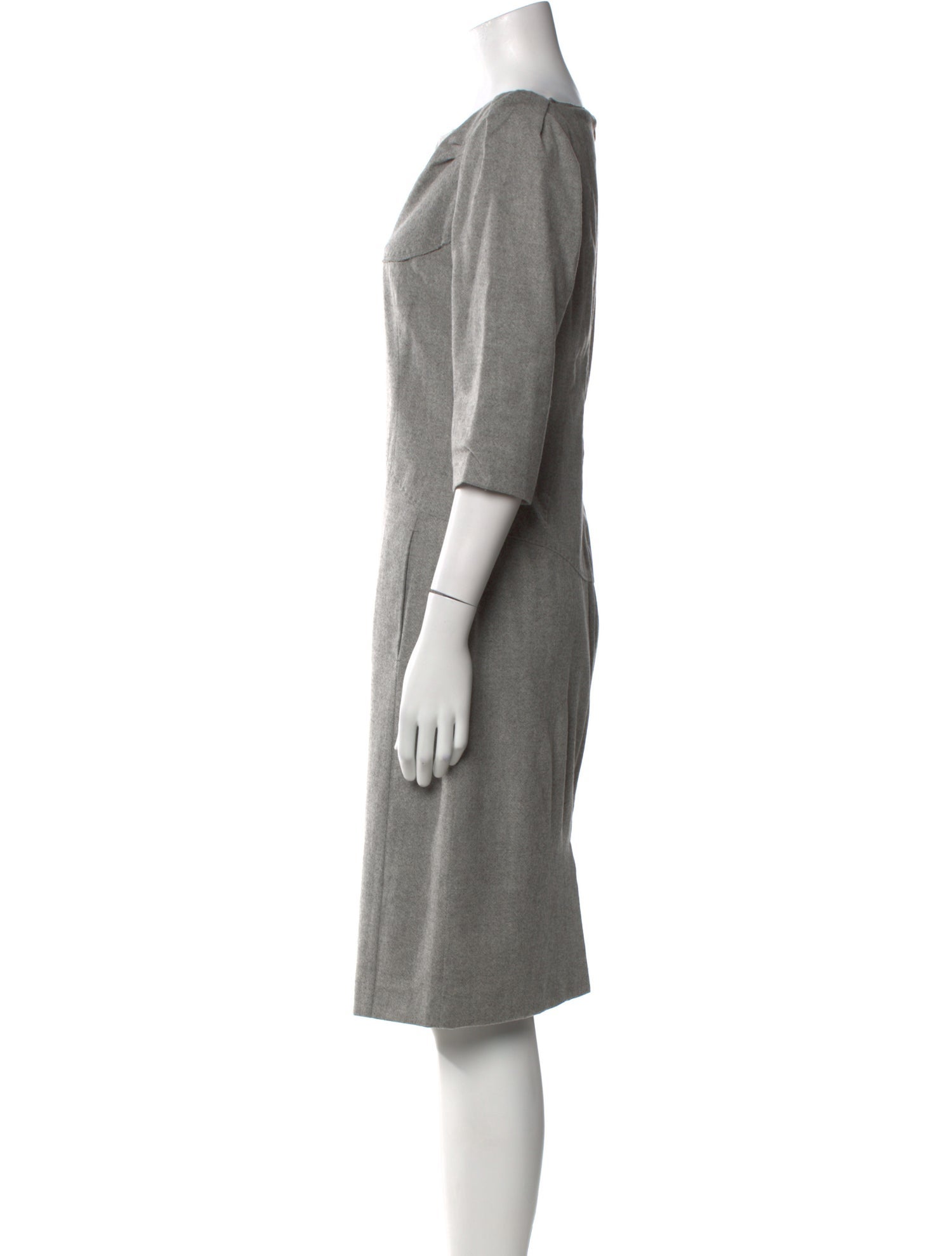 Costume National Wool Knee-Length Dress