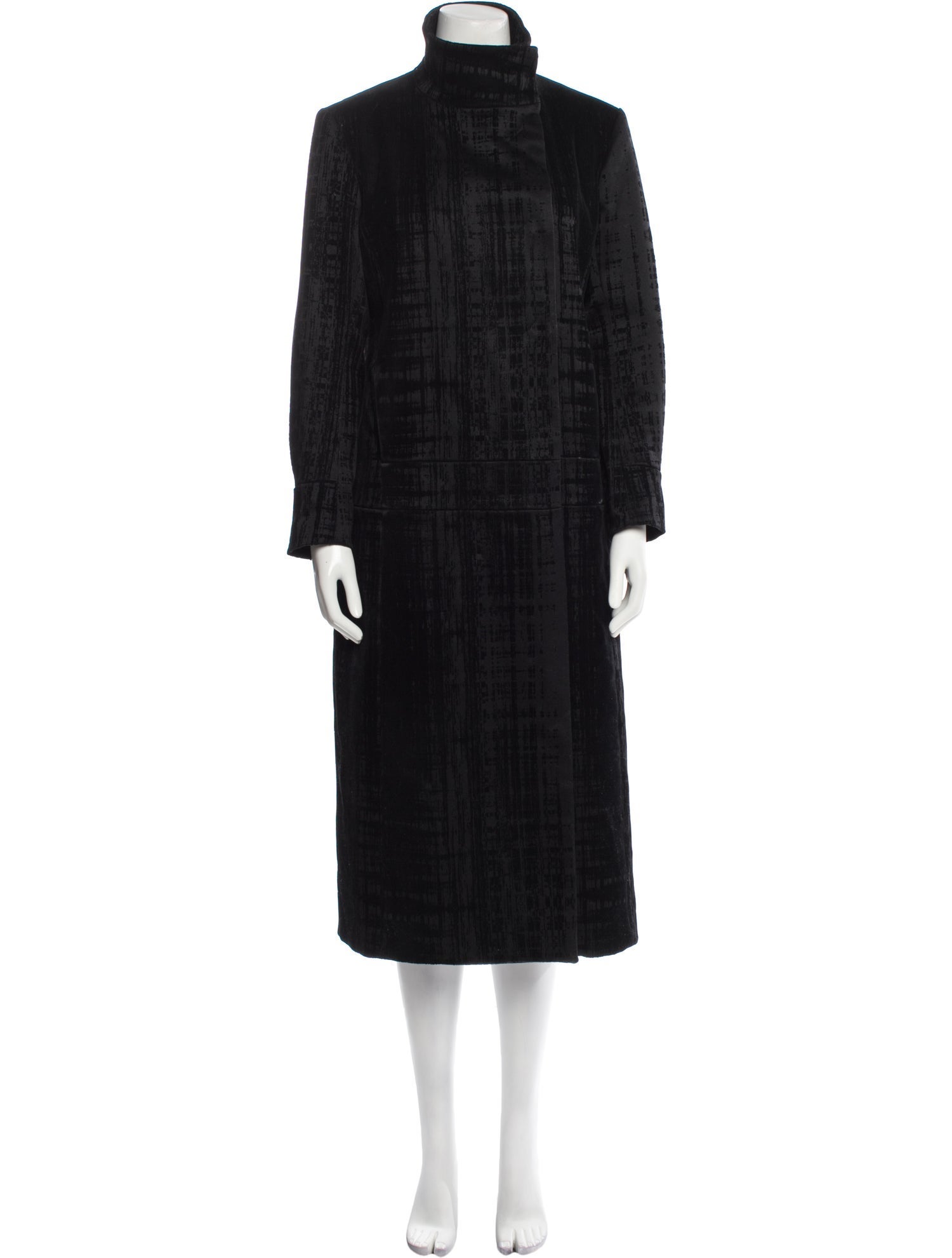Costume National Wool Faux Fur Coat