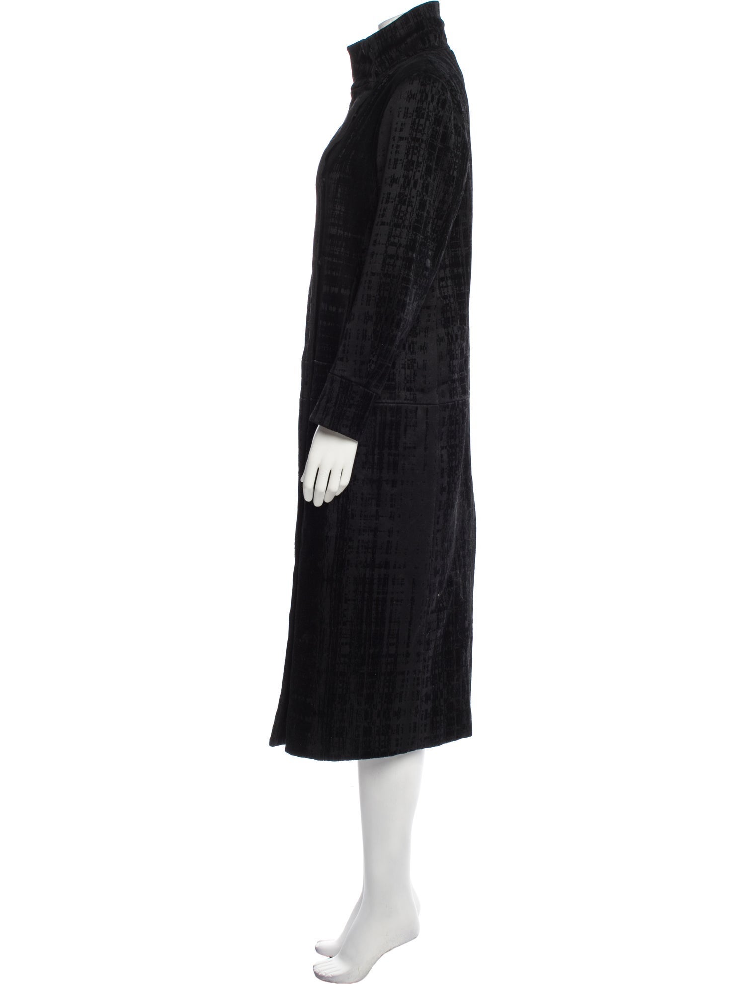 Costume National Wool Faux Fur Coat