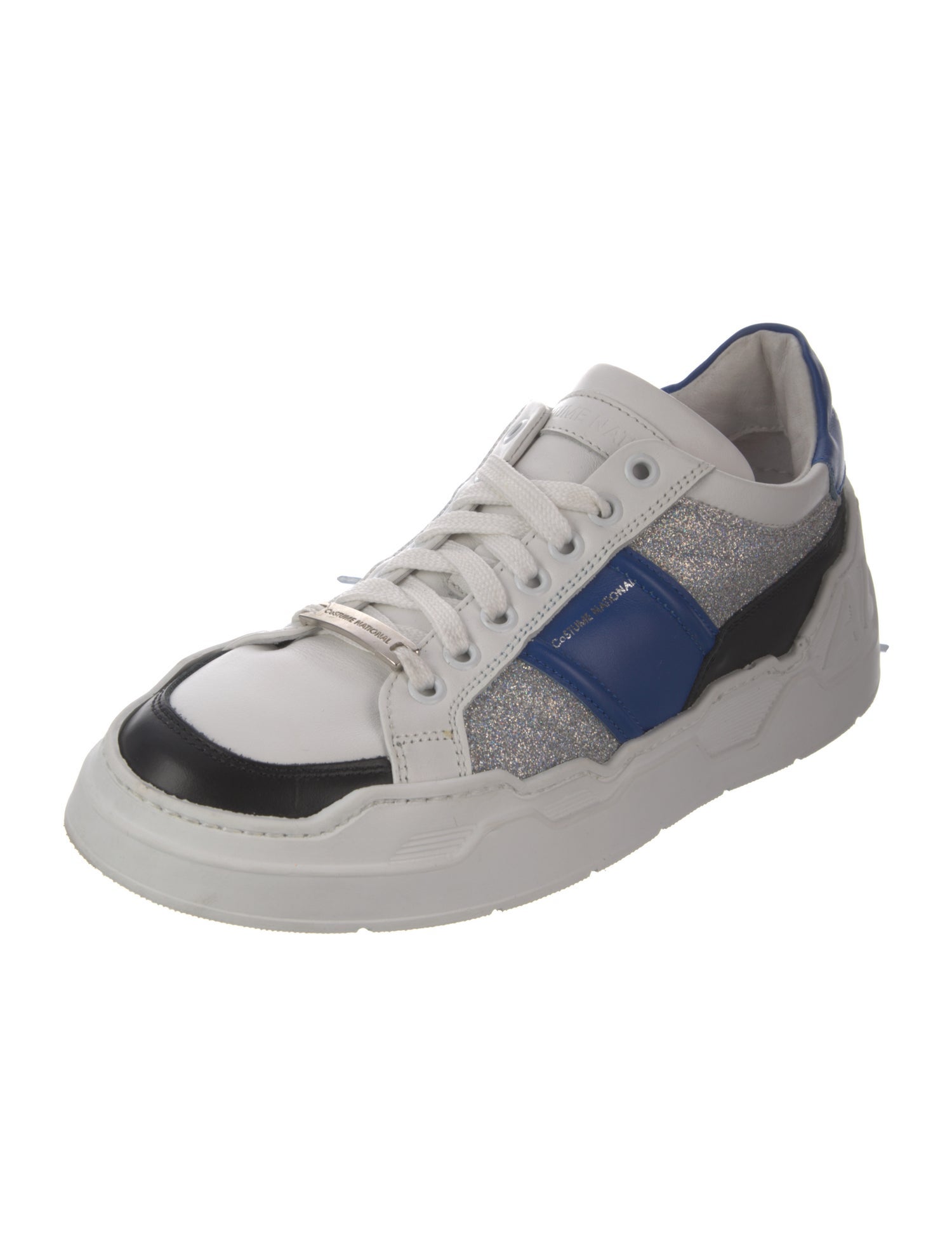 Costume National Leather Printed Sneakers