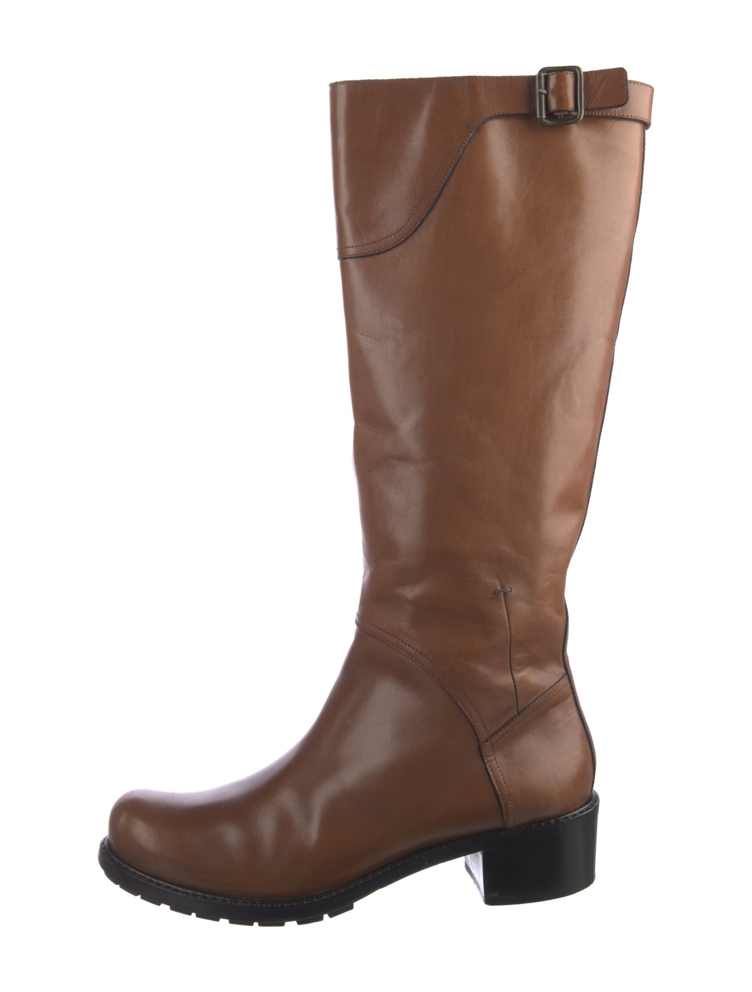 Costume National Leather Riding Boots
