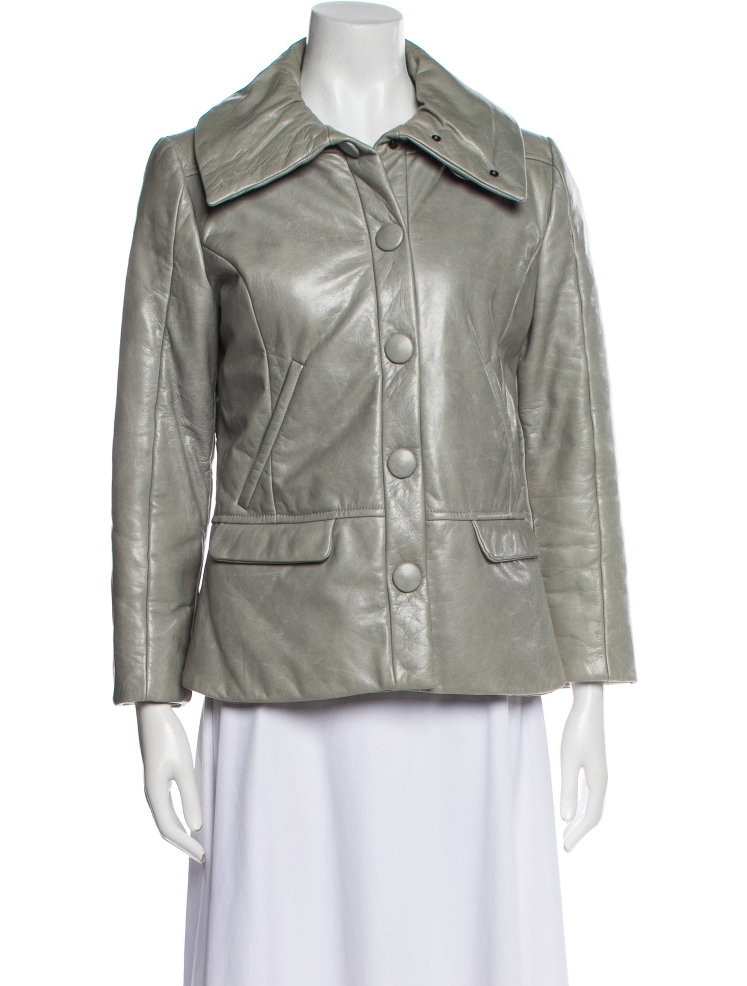 Costume National Leather Blazer