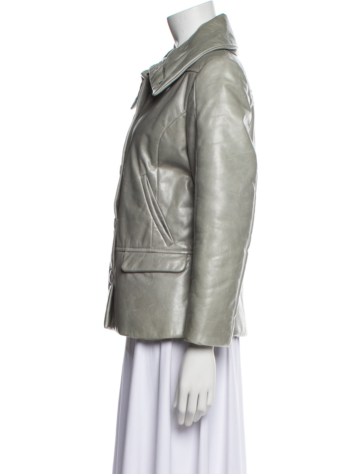 Costume National Leather Blazer