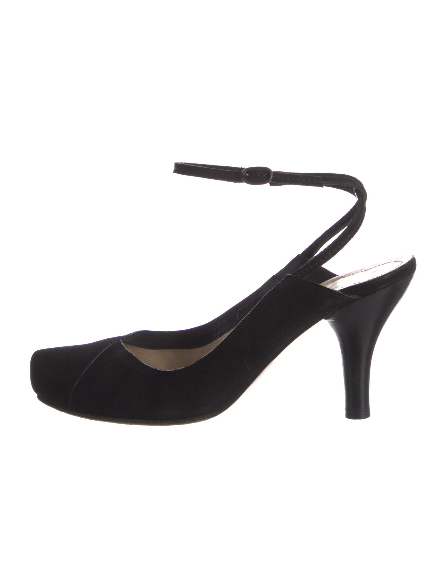 Costume National Suede Slingback Pumps