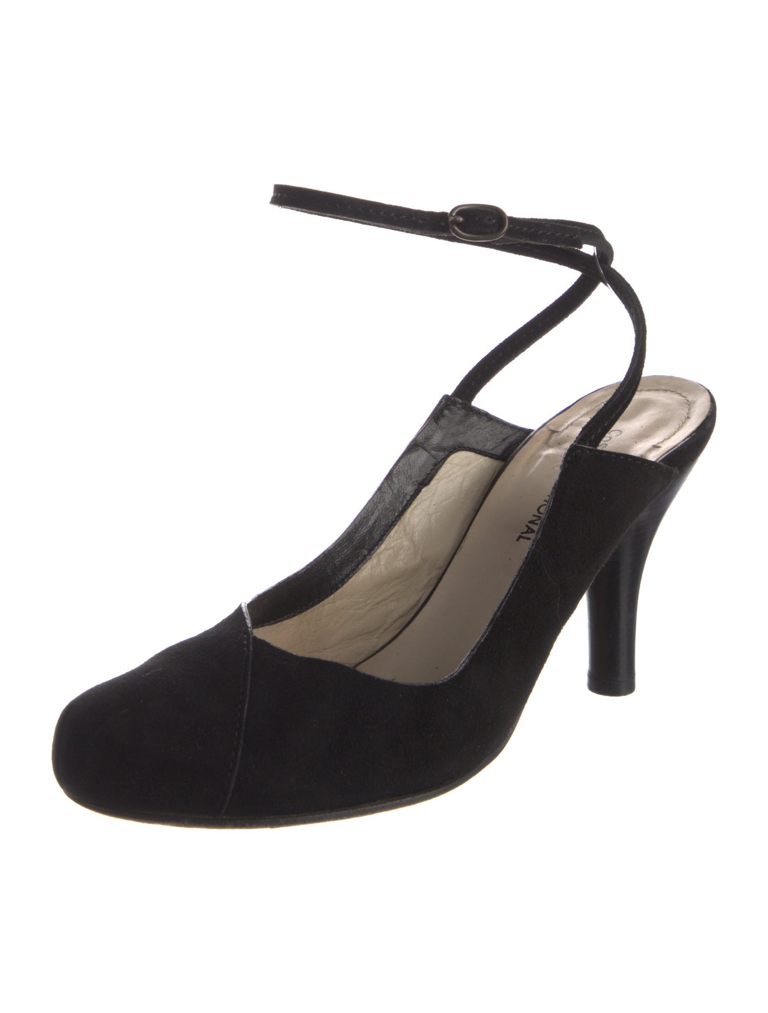 Costume National Suede Slingback Pumps