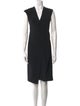 Costume National V-Neck Knee-Length Dress