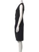 Costume National V-Neck Knee-Length Dress