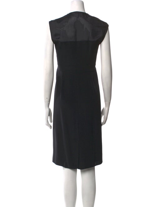 Costume National V-Neck Knee-Length Dress