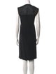 Costume National V-Neck Knee-Length Dress