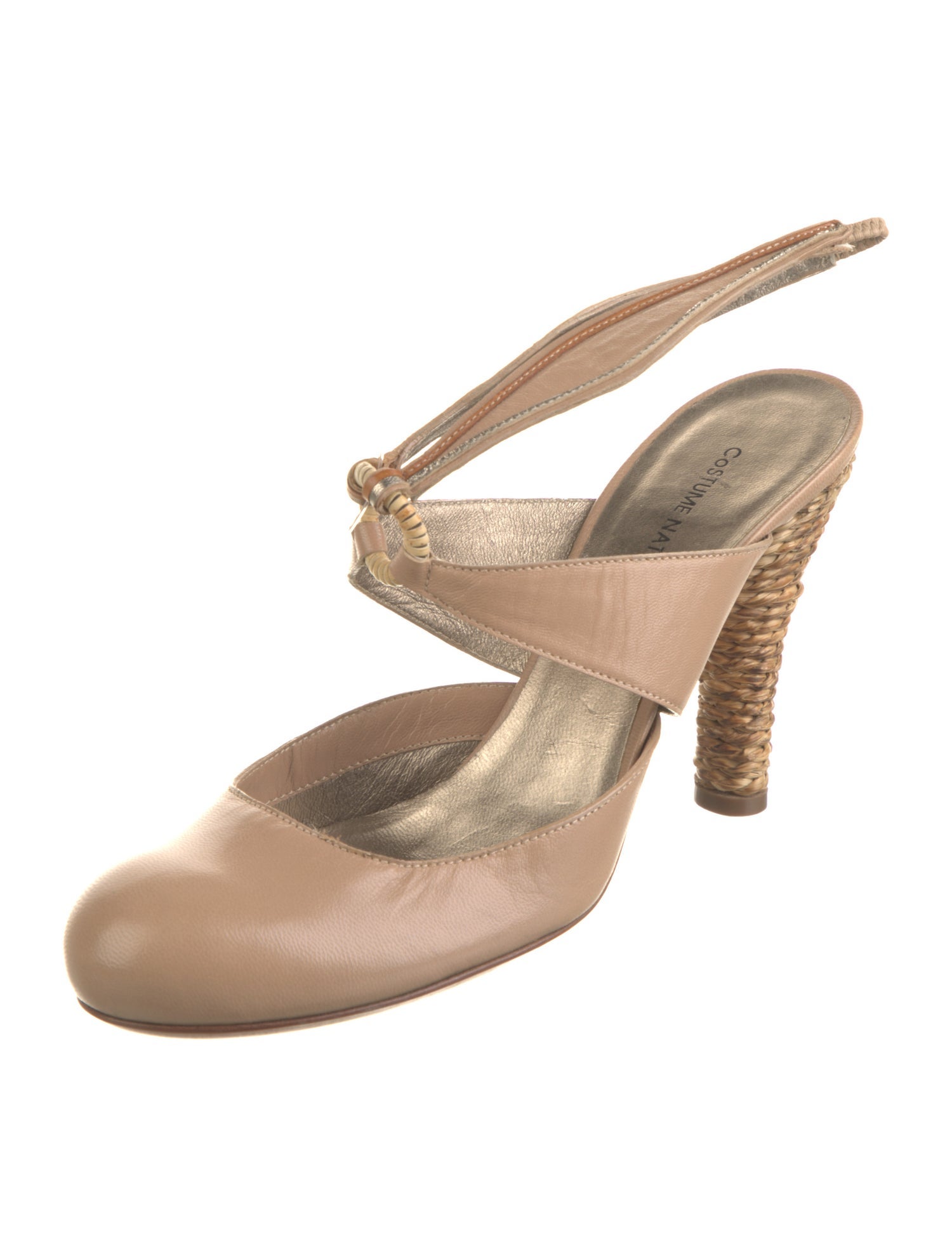 Costume National Leather Mules