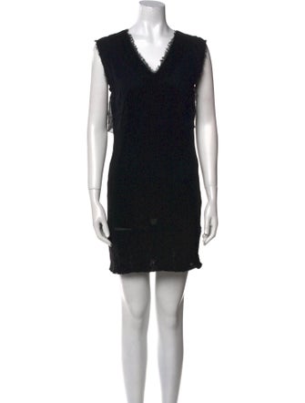 Costume National V-Neck Mini Dress