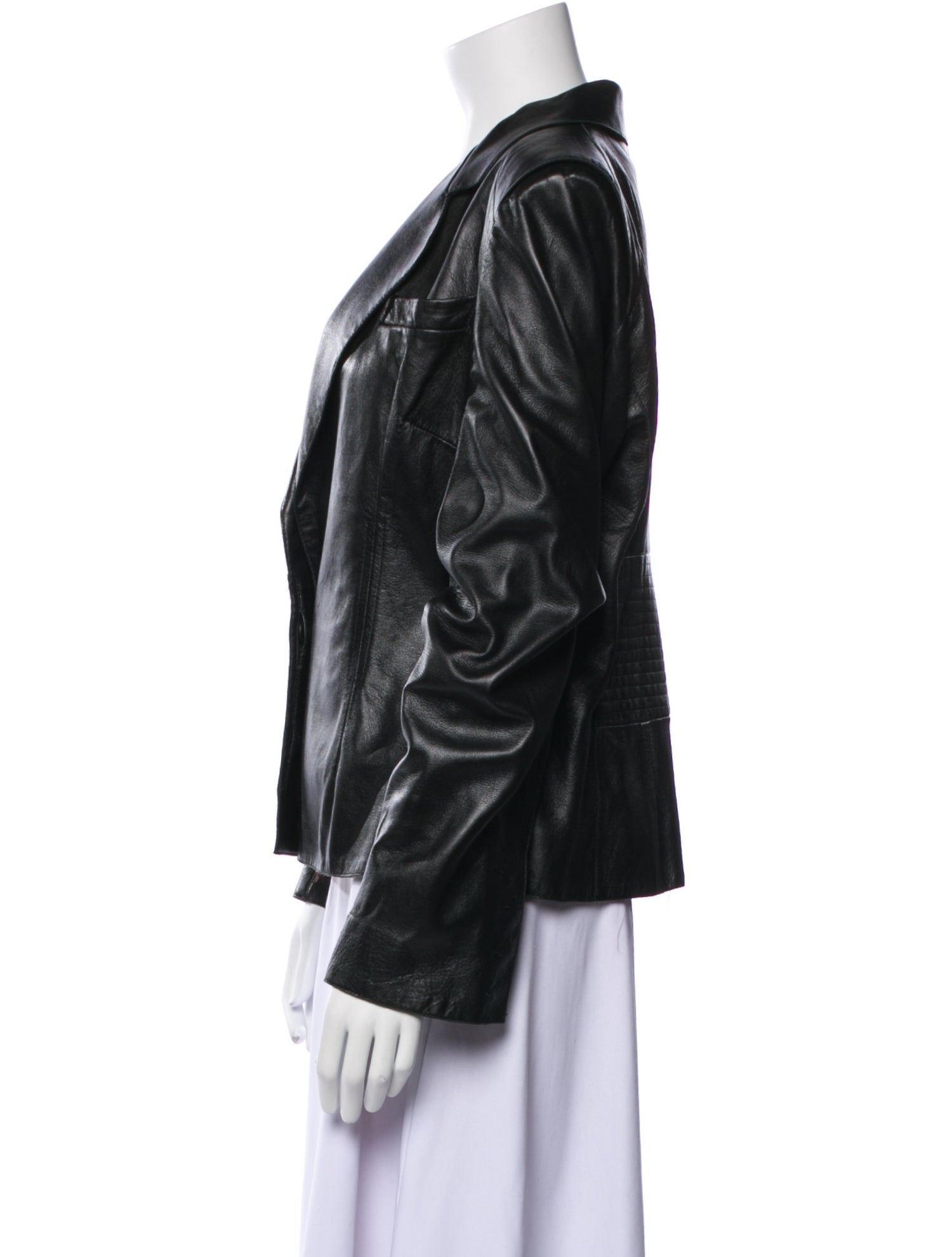 Costume National Leather Blazer