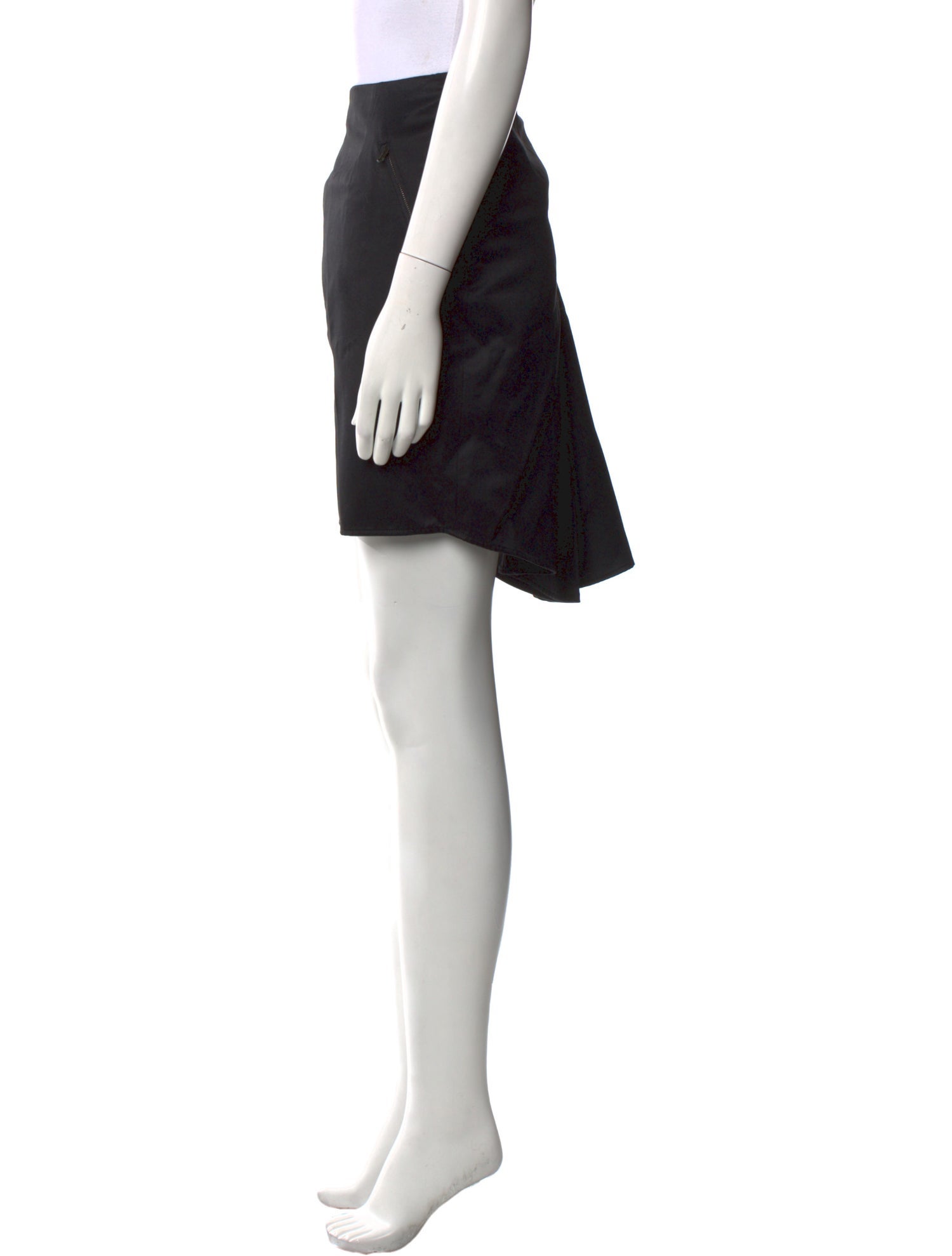 Costume National Fringe Trim Accent Knee-Length Skirt