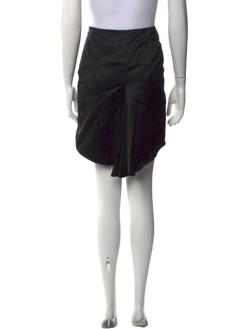 Costume National Fringe Trim Accent Knee-Length Skirt
