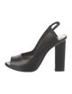 Costume National Leather Slingback Pumps