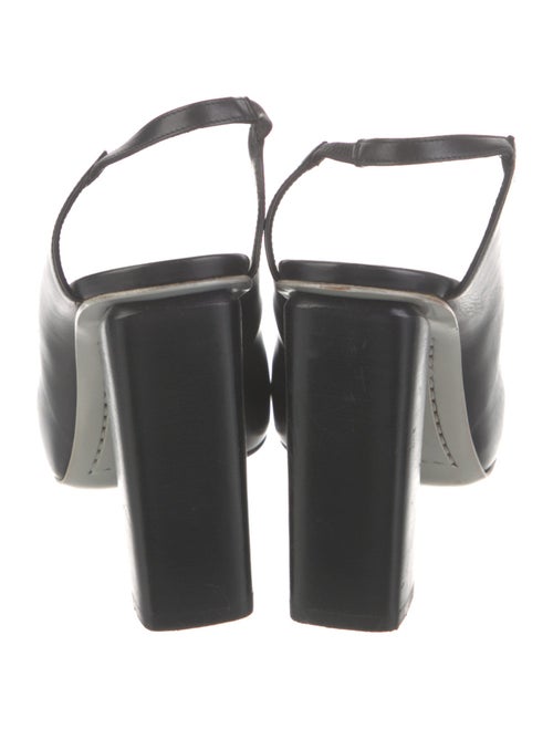 Costume National Leather Slingback Pumps