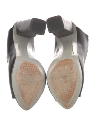 Costume National Leather Slingback Pumps