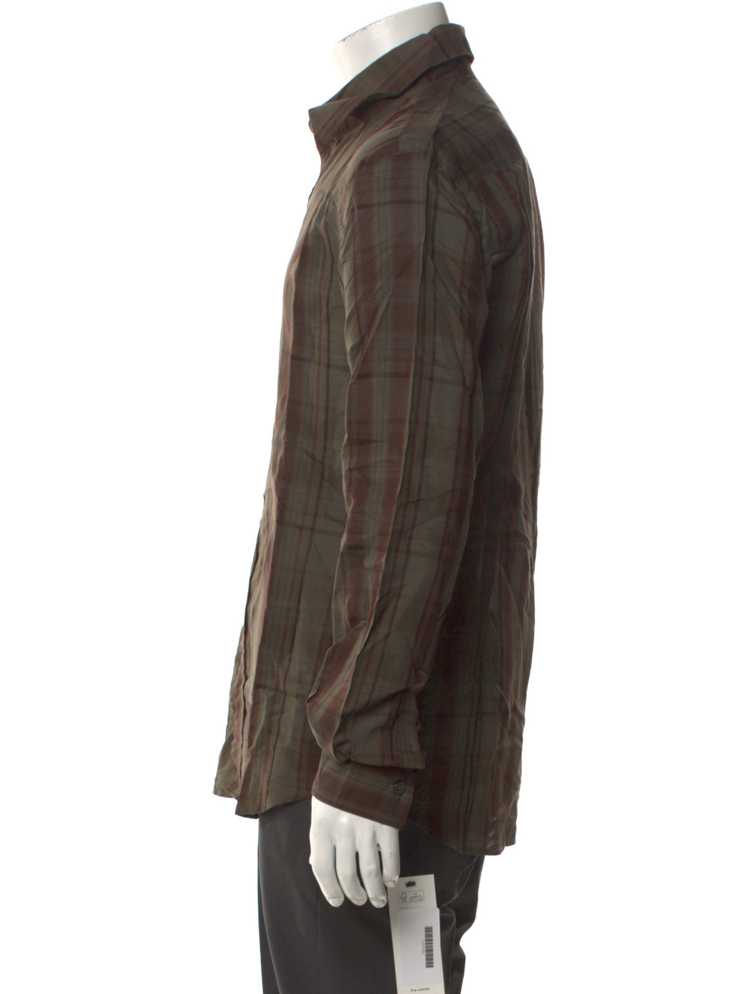 Costume National 2003 Plaid Print Shirt w/ Tags