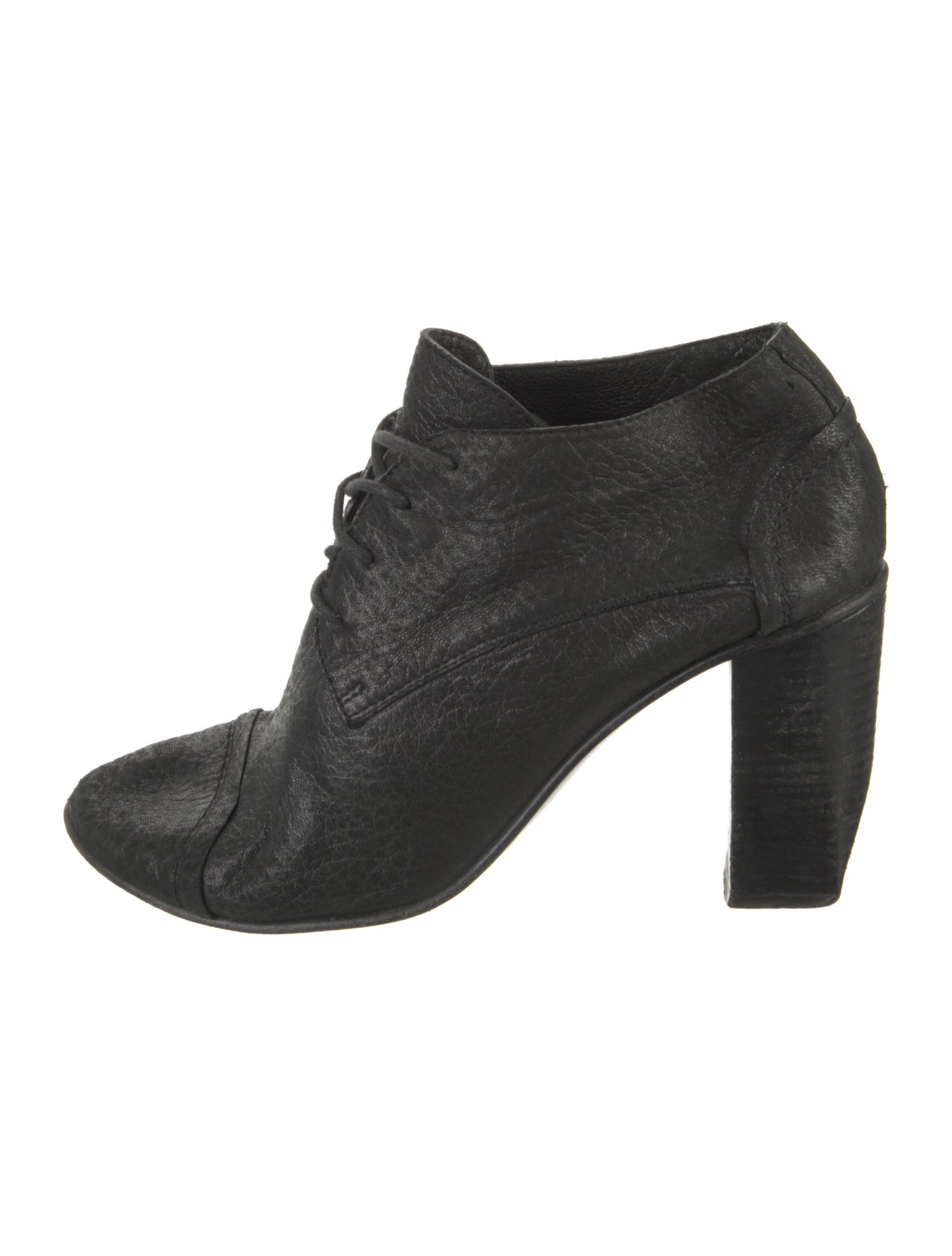 Costume National Leather Lace-Up Boots