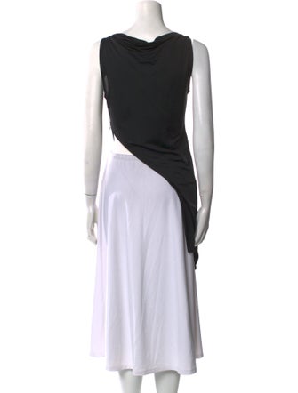 Costume National Cowl Neck Sleeveless Tunic