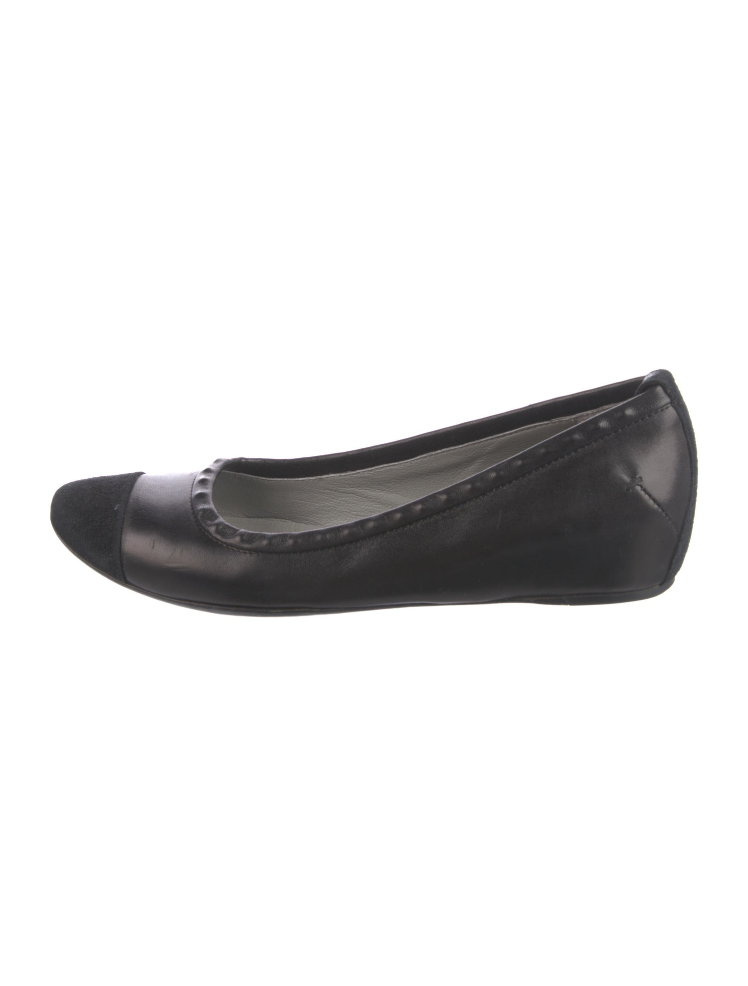 Costume National Leather Ballet Flats