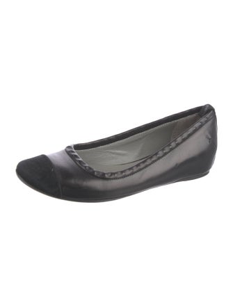 Costume National Leather Ballet Flats