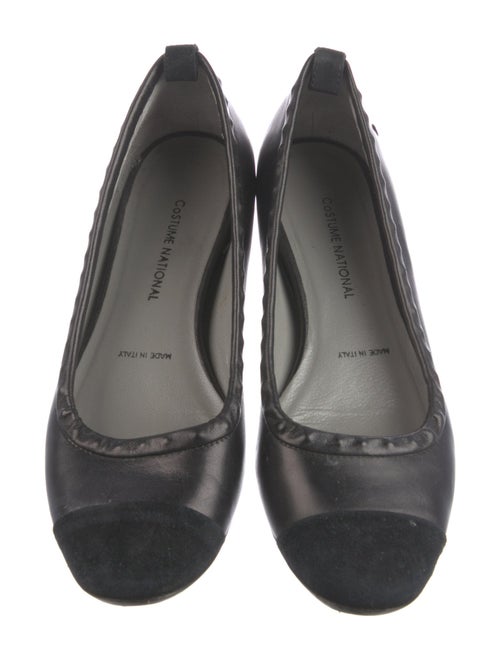 Costume National Leather Ballet Flats