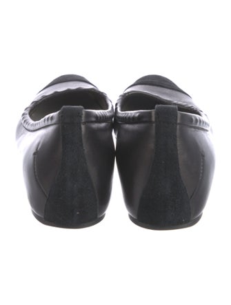 Costume National Leather Ballet Flats