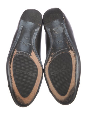 Costume National Leather Ballet Flats