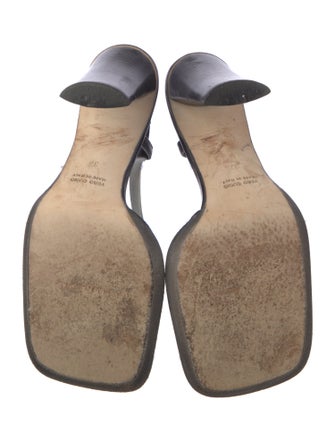 Costume National Leather Slingback Sandals