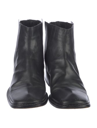 Costume National Leather Chelsea Boots