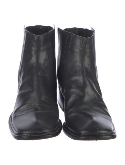 Costume National Leather Chelsea Boots
