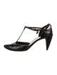 Costume National Leather T-Strap Pumps