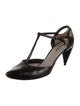 Costume National Leather T-Strap Pumps