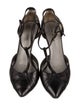 Costume National Leather T-Strap Pumps