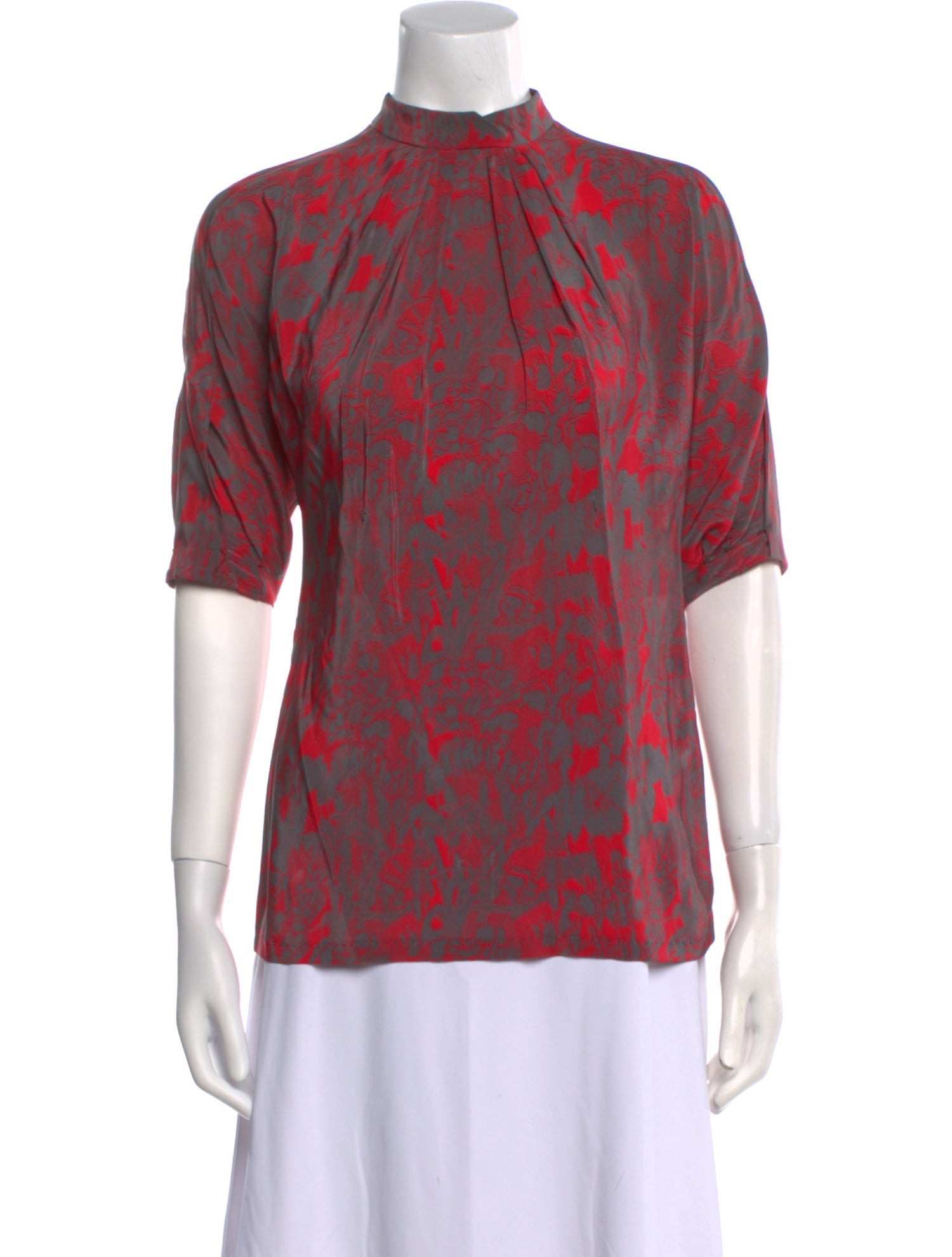 Costume National Silk Printed Blouse