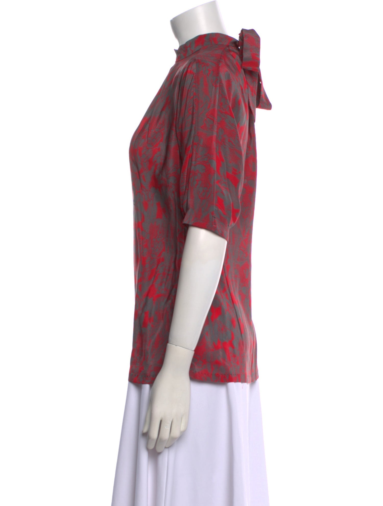 Costume National Silk Printed Blouse