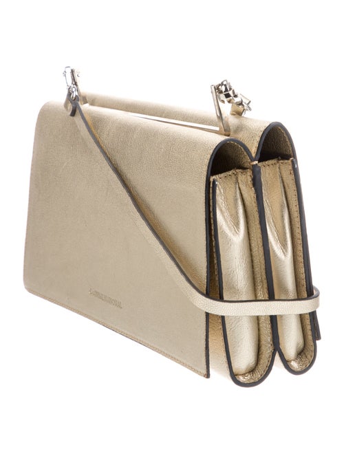Costume National Leather Crossbody Bag