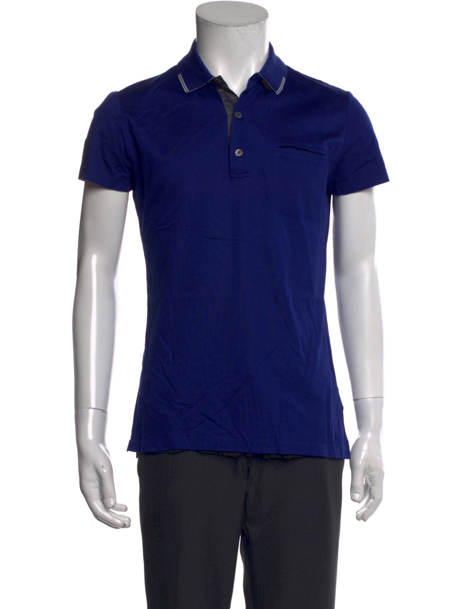 Costume National V-Neck Short Sleeve Polo Shirt