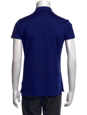 Costume National V-Neck Short Sleeve Polo Shirt