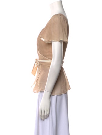 Costume National Silk V-Neck Blouse