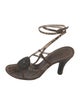 Costume National Leather Gladiator Sandals