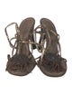 Costume National Leather Gladiator Sandals